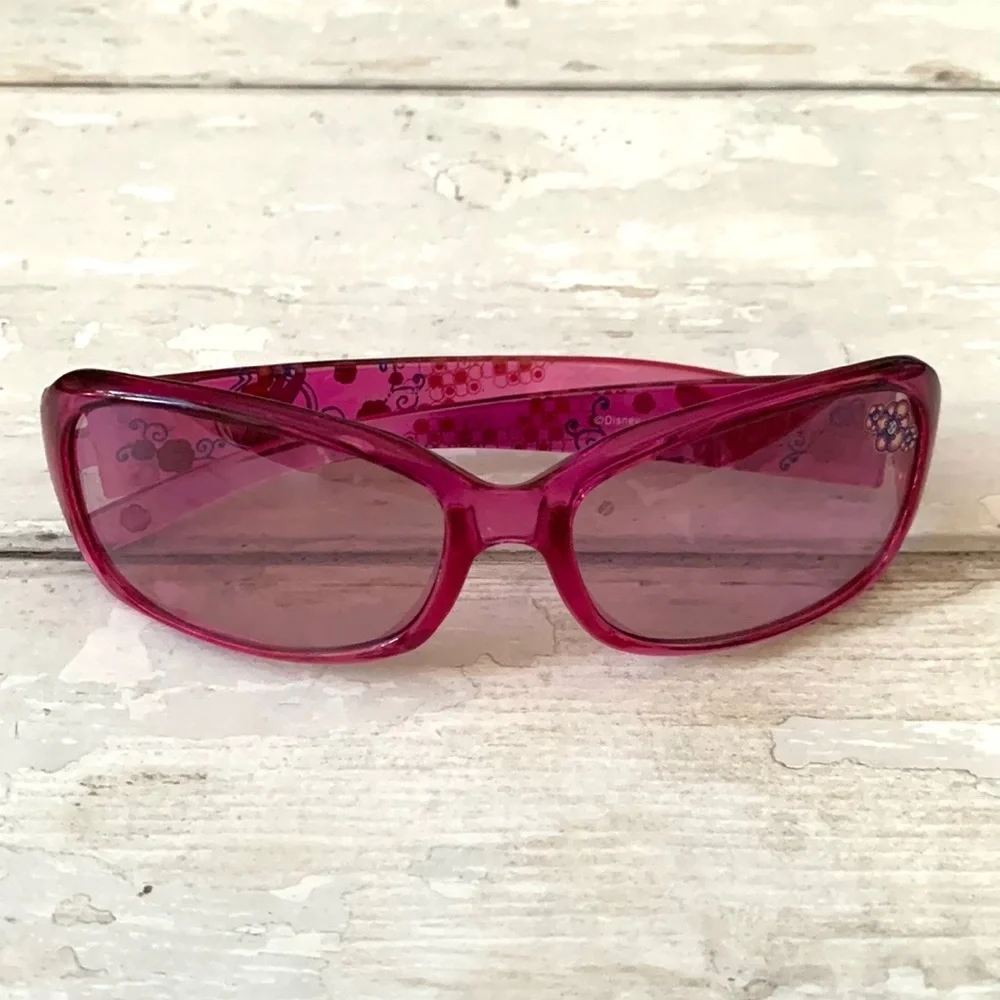 Disney Kids Tinker Bell Butterfly Sunglasses Pink OS Girls Ages 4-7 Years